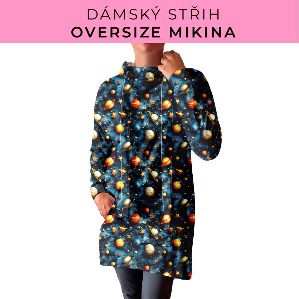 DÁMSKÝ střih - Oversize mikina
