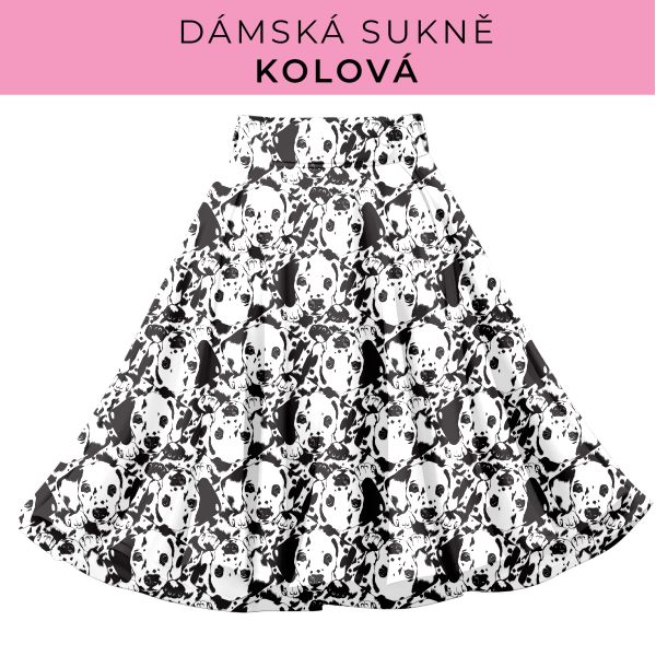 DÁMSKÝ střih - Kolová sukně