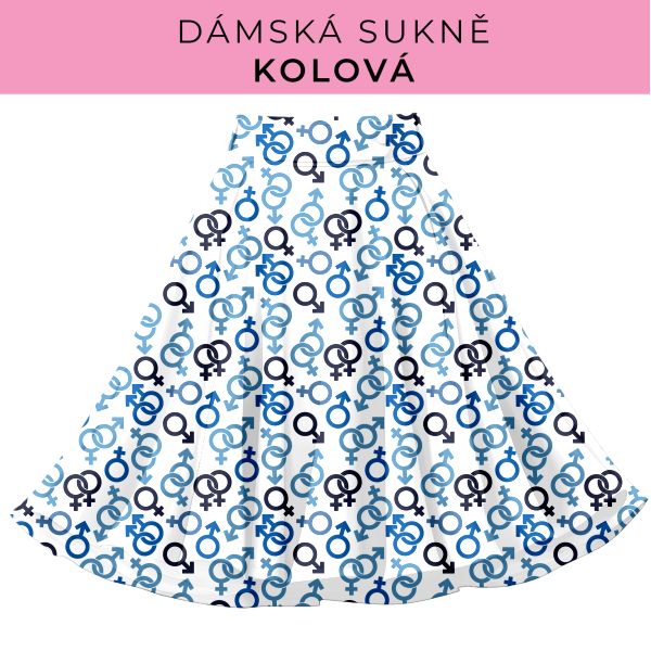 DÁMSKÝ střih - Kolová sukně