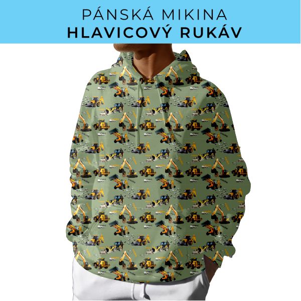PÁNSKÝ střih - mikina s kapucí