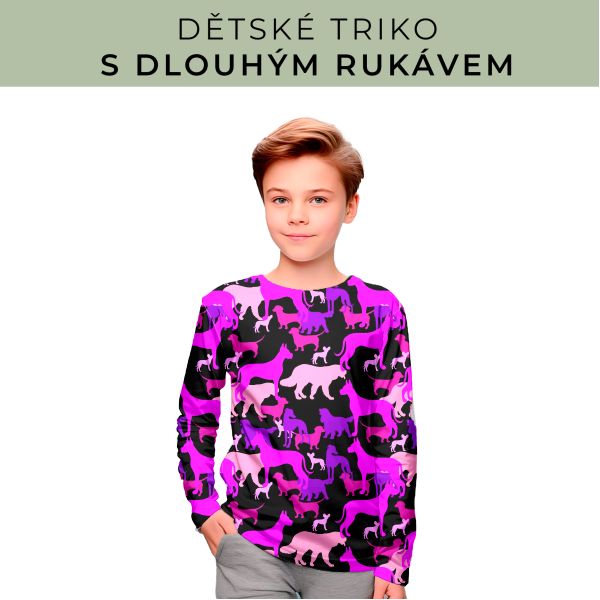 DĚTSKÝ střih - triko dlouhý rukáv