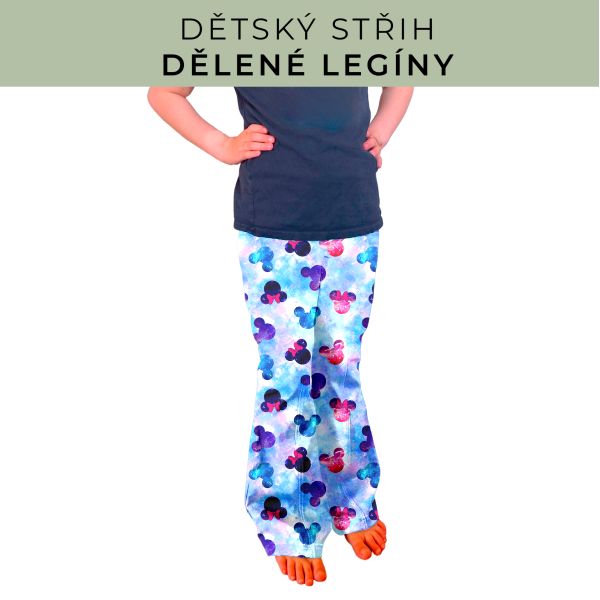 Dětský střih - Dělené legíny