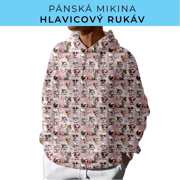 PÁNSKÝ střih - mikina s kapucí
