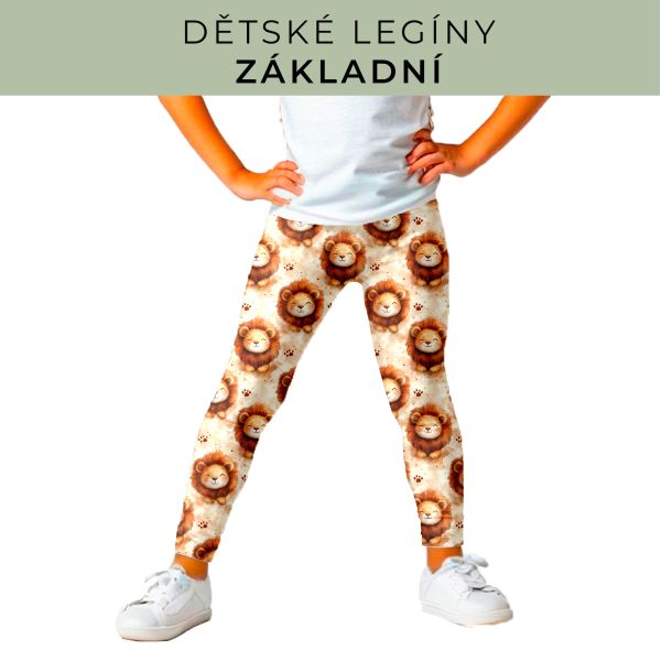 DĚTSKÝ střih - legíny základní