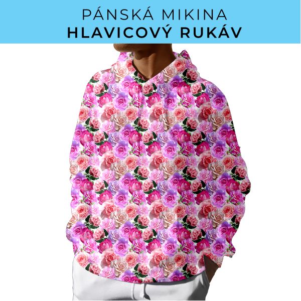PÁNSKÝ střih - mikina s kapucí