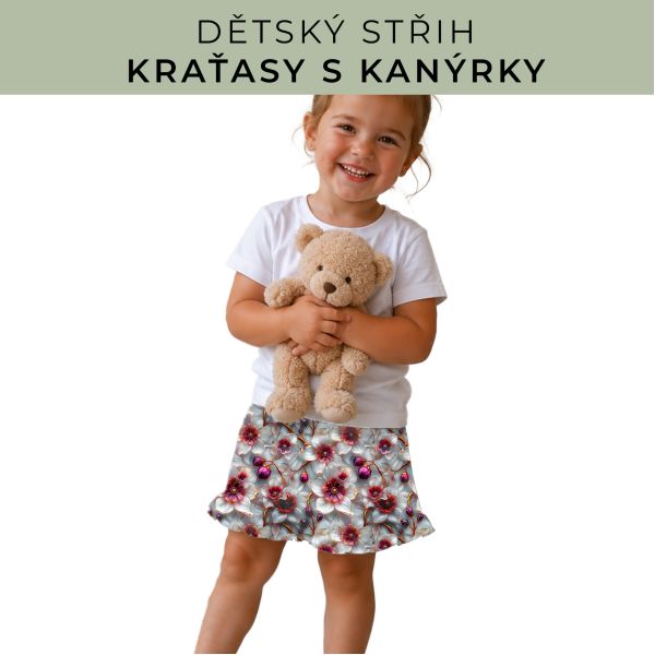 Dětský střih - Kraťásky s kanýrkem