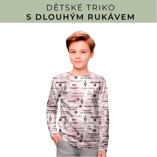 DĚTSKÝ střih - triko dlouhý rukáv
