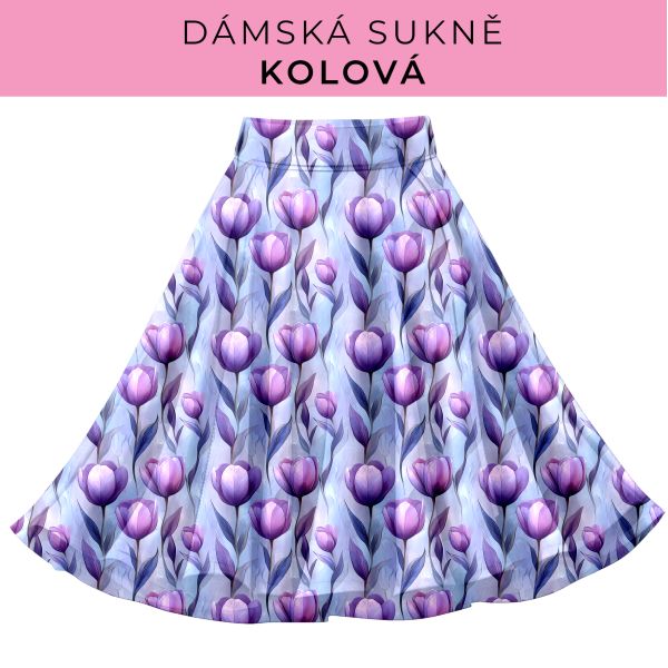DÁMSKÝ střih - Kolová sukně