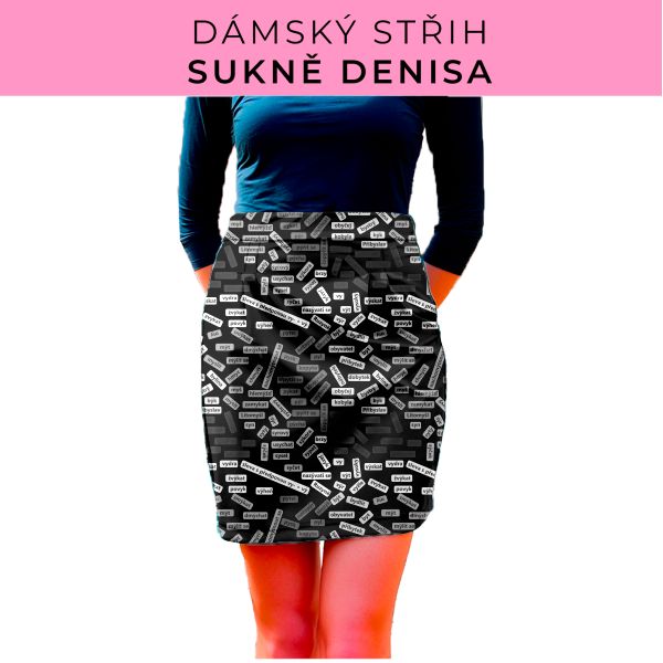 Dámský střih - Dámská sukně Denisa