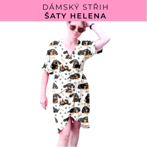 Dámský střih na šaty  Helena