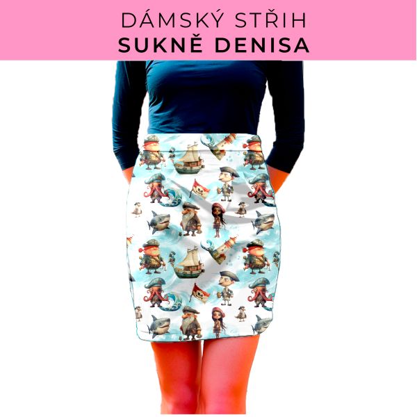 Dámský střih - Dámská sukně Denisa