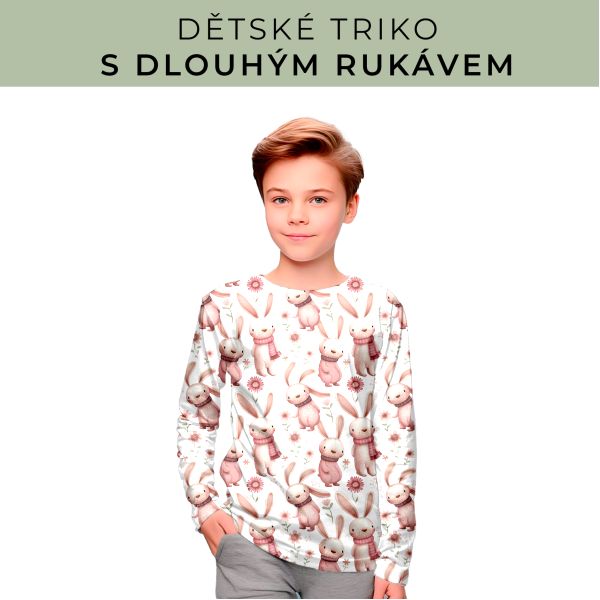 DĚTSKÝ střih - triko dlouhý rukáv