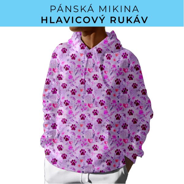 PÁNSKÝ střih - mikina s kapucí