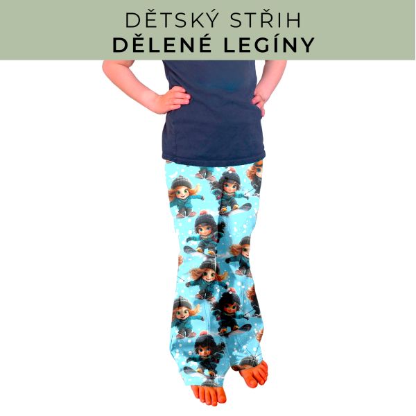Dětský střih - Dělené legíny