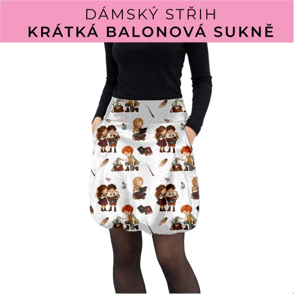 Dámský střih - balonová krátká sukně
