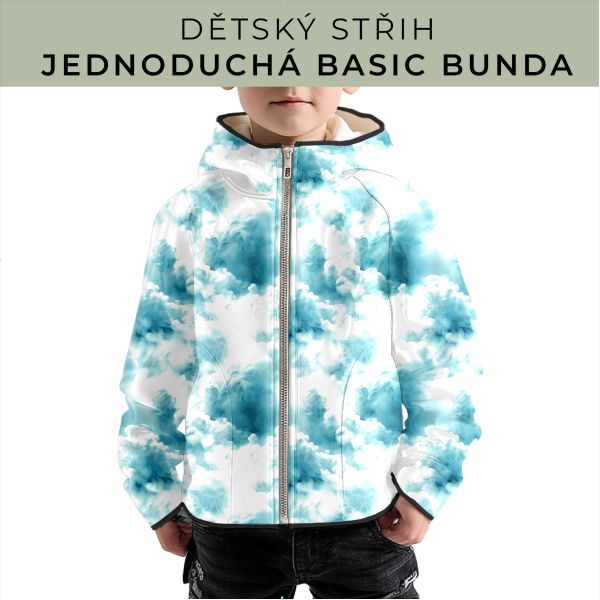 Dětský střih - jednoduchá dětská BASIC  bunda