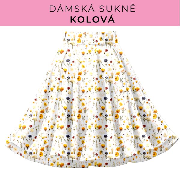 DÁMSKÝ střih - Kolová sukně