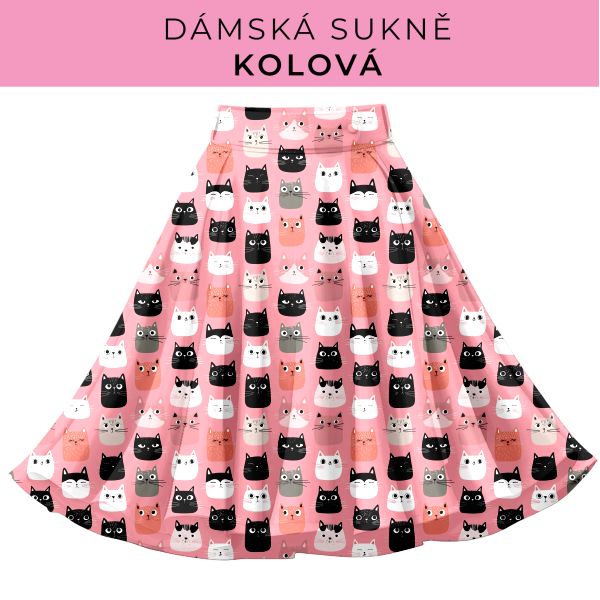 DÁMSKÝ střih - Kolová sukně