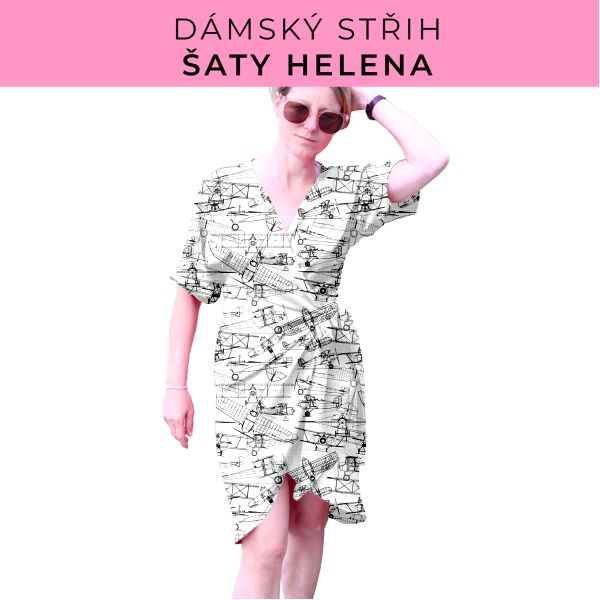 Dámský střih na šaty  Helena
