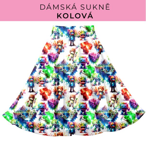 DÁMSKÝ střih - Kolová sukně