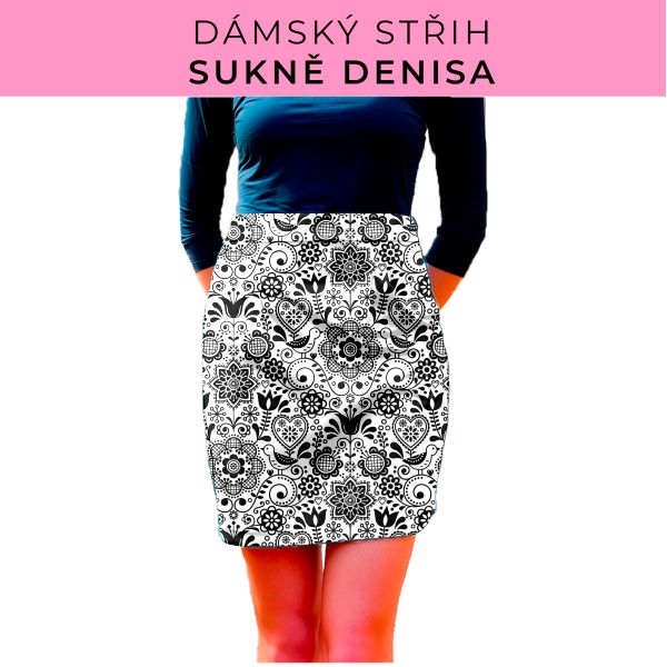 Dámský střih - Dámská sukně Denisa