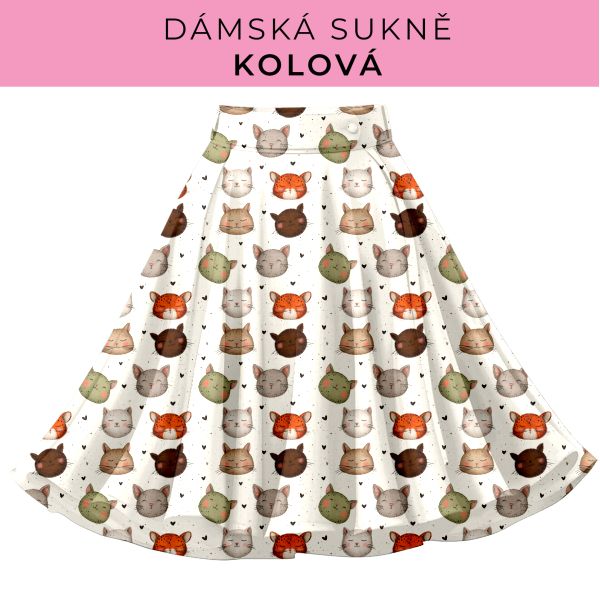 DÁMSKÝ střih - Kolová sukně