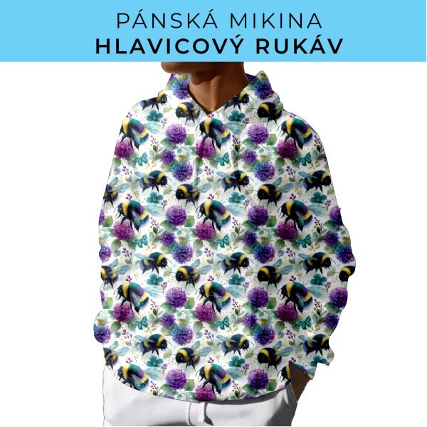 PÁNSKÝ střih - mikina s kapucí