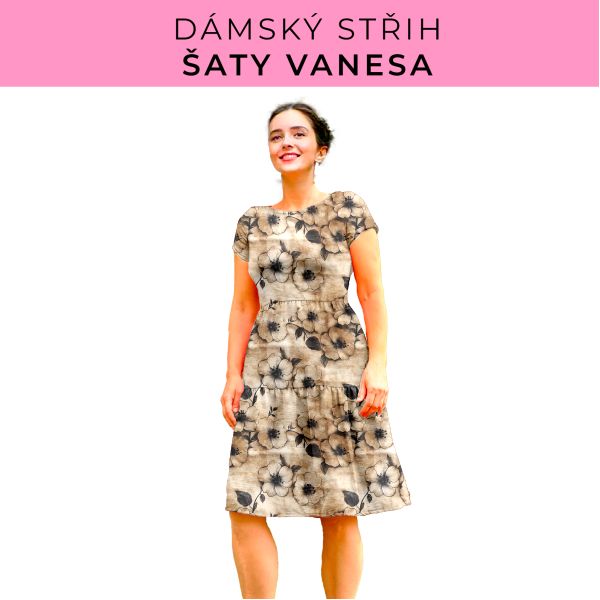 Dámský střih šaty Vanesa