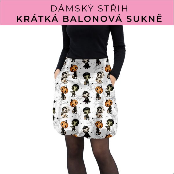 Dámský střih - balonová krátká sukně