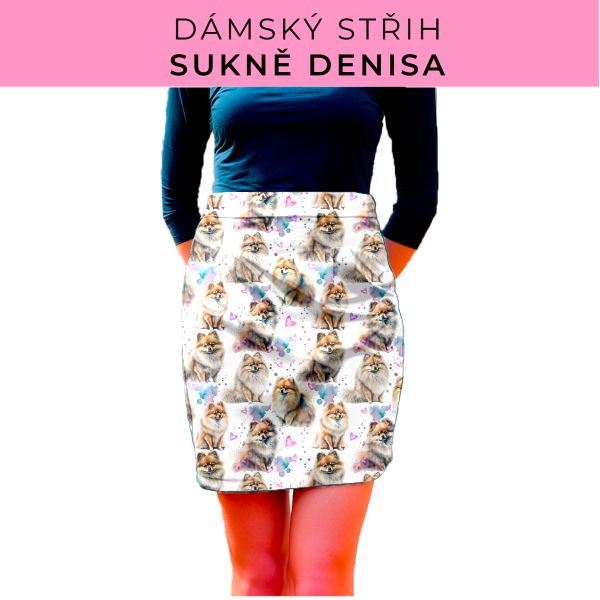 Dámský střih - Dámská sukně Denisa