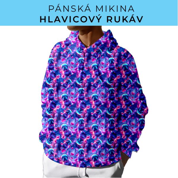 PÁNSKÝ střih - mikina s kapucí