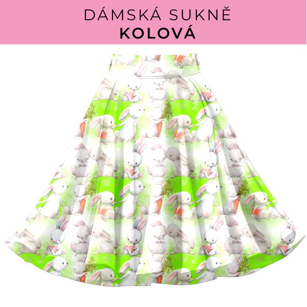 DÁMSKÝ střih - Kolová sukně