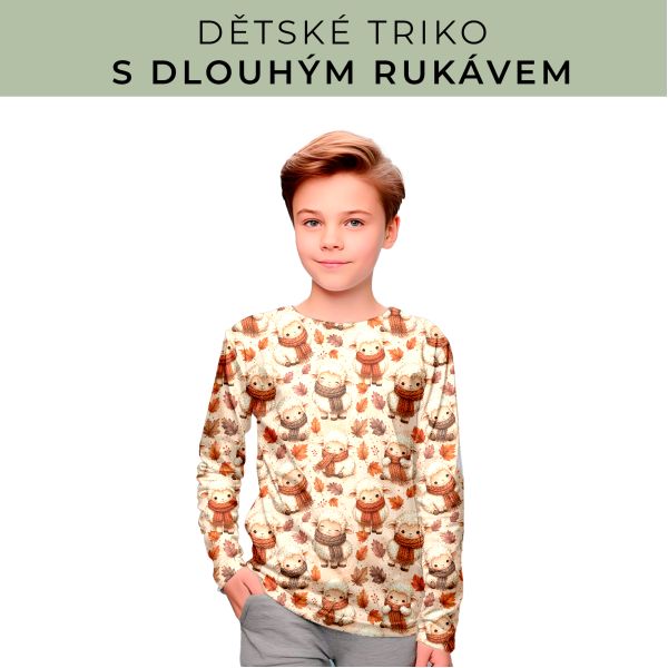 DĚTSKÝ střih - triko dlouhý rukáv