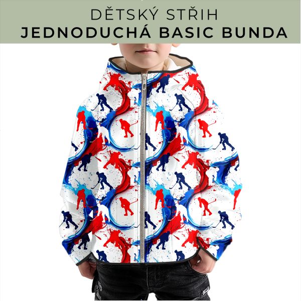 Dětský střih - jednoduchá dětská BASIC  bunda