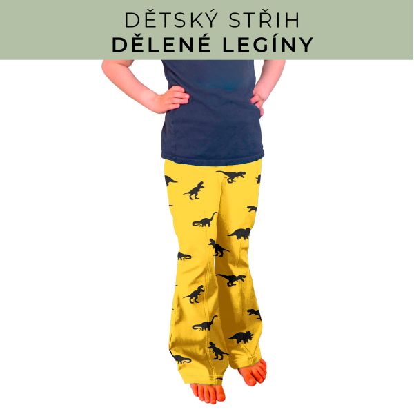 Dětský střih - Dělené legíny