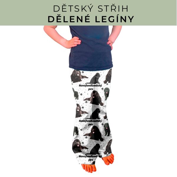 Dětský střih - Dělené legíny