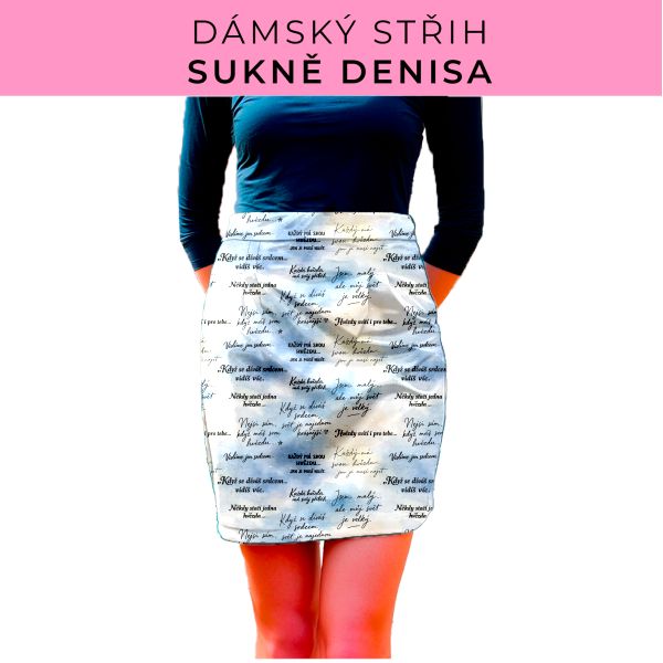 Dámský střih - Dámská sukně Denisa
