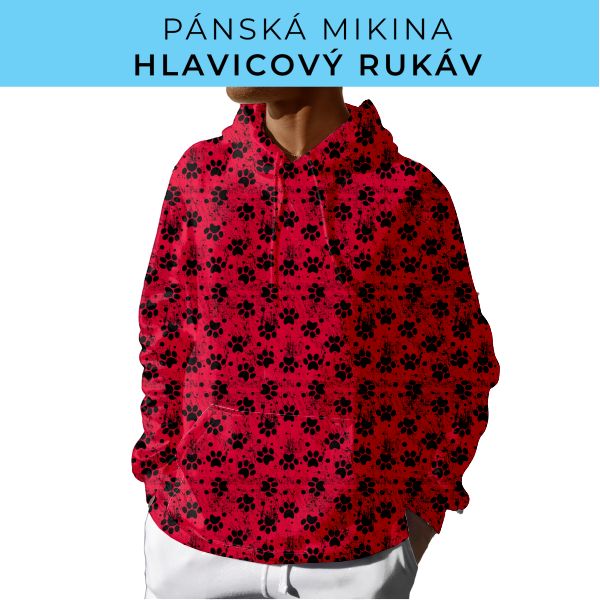 PÁNSKÝ střih - mikina s kapucí