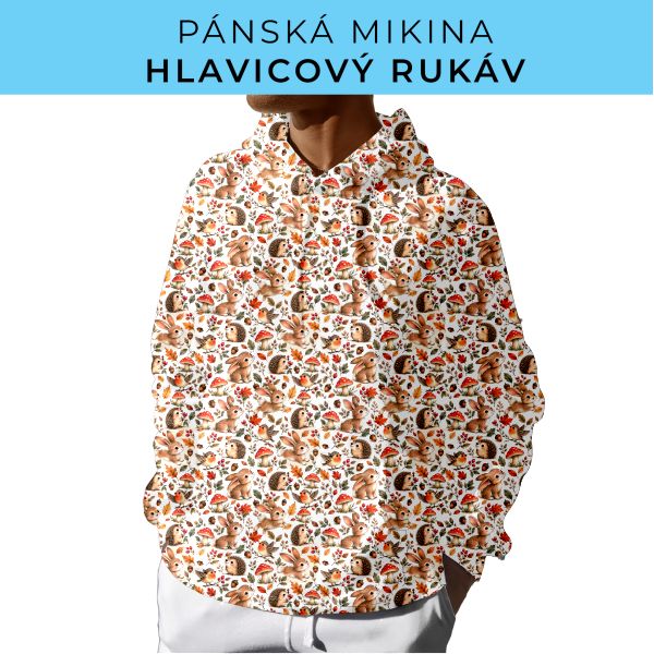 PÁNSKÝ střih - mikina s kapucí