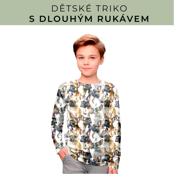 DĚTSKÝ střih - triko dlouhý rukáv