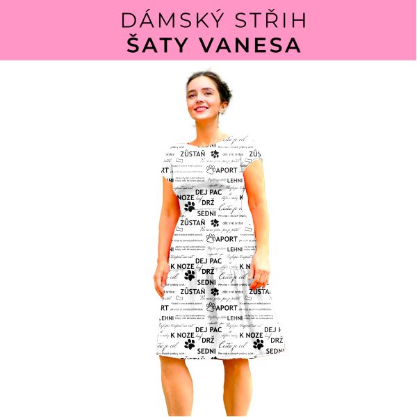 Dámský střih šaty Vanesa