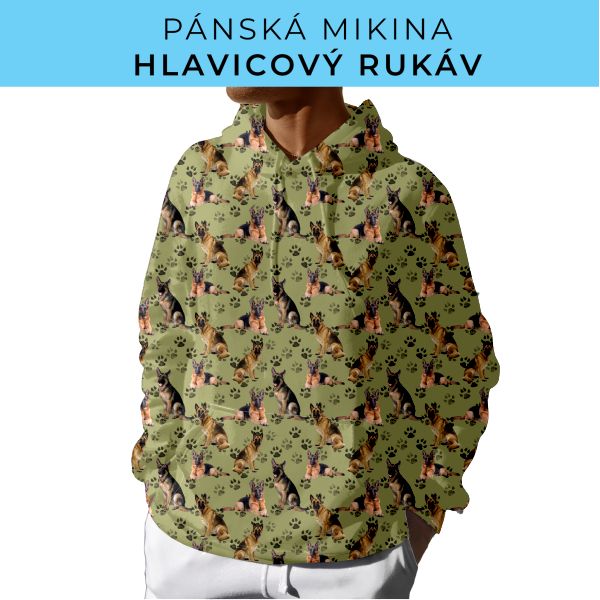 PÁNSKÝ střih - mikina s kapucí