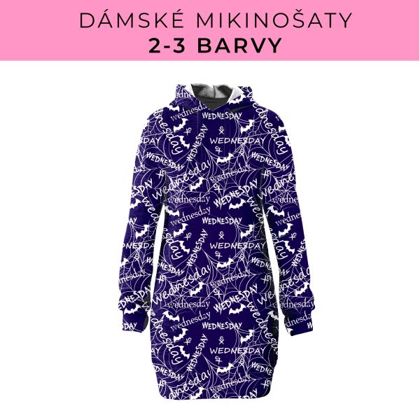 DÁMSKÝ střih - Mikinošaty 2-3 barvy