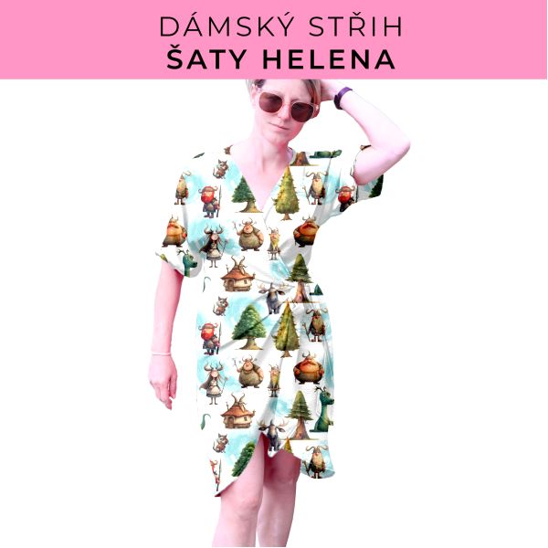 Dámský střih na šaty  Helena