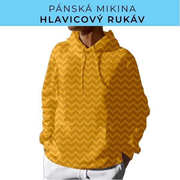 PÁNSKÝ střih - mikina s kapucí