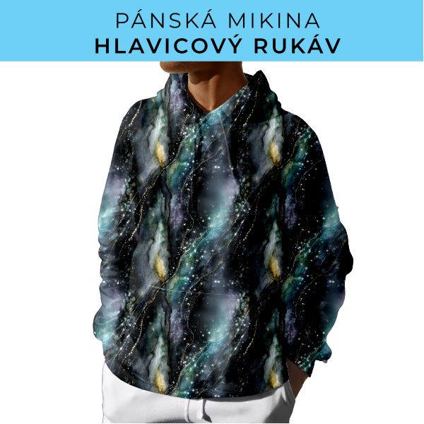 PÁNSKÝ střih - mikina s kapucí