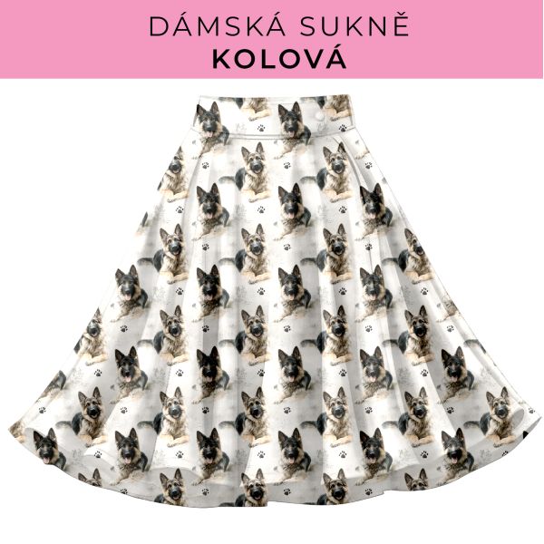 DÁMSKÝ střih - Kolová sukně