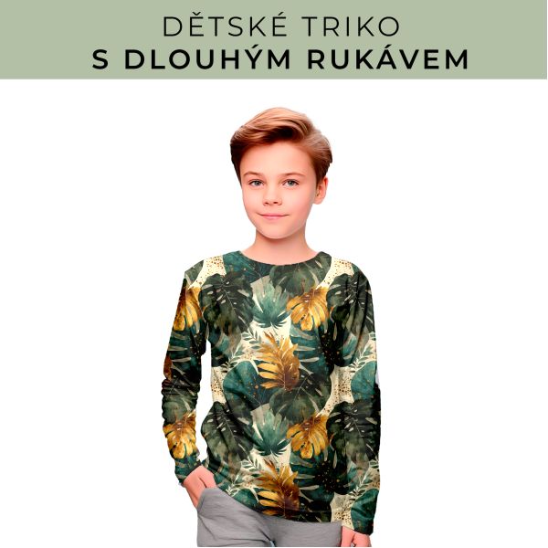 DĚTSKÝ střih - triko dlouhý rukáv