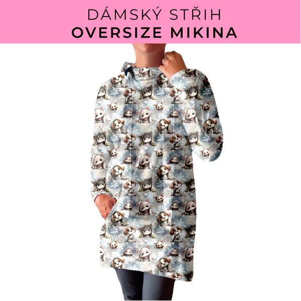 DÁMSKÝ střih - Oversize mikina