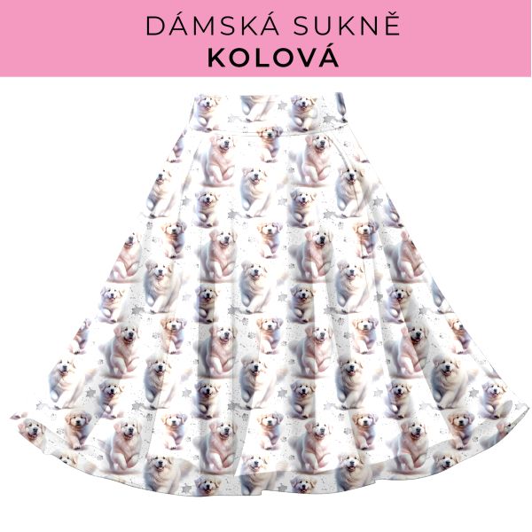DÁMSKÝ střih - Kolová sukně